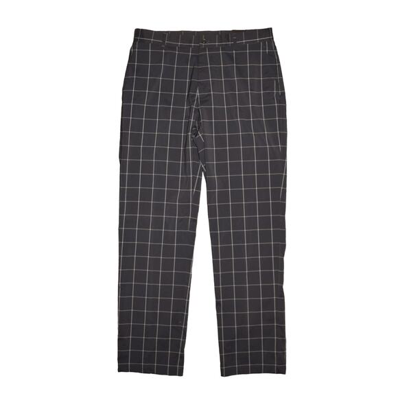 SLAZENGER NEW $65 Hydro-Dri Modern Fit Gray Check Golf Performance Pant Men's 34 - Picture 1 of 5